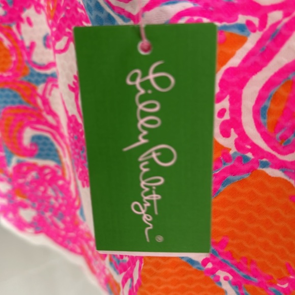 Lilly Pulitzer bright and happy colors SKORT  zipper back never worn w/tags - Picture 4 of 6